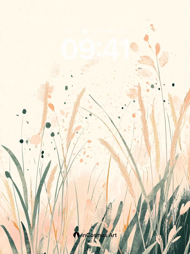 Whispering Grasses Wallpaper with Dappled Light