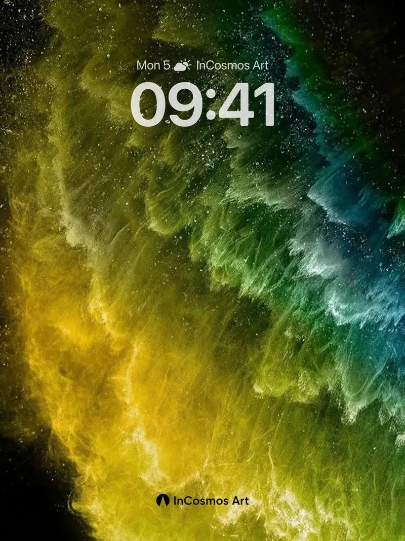 Luminous Storm Wallpaper with Cosmic Veils