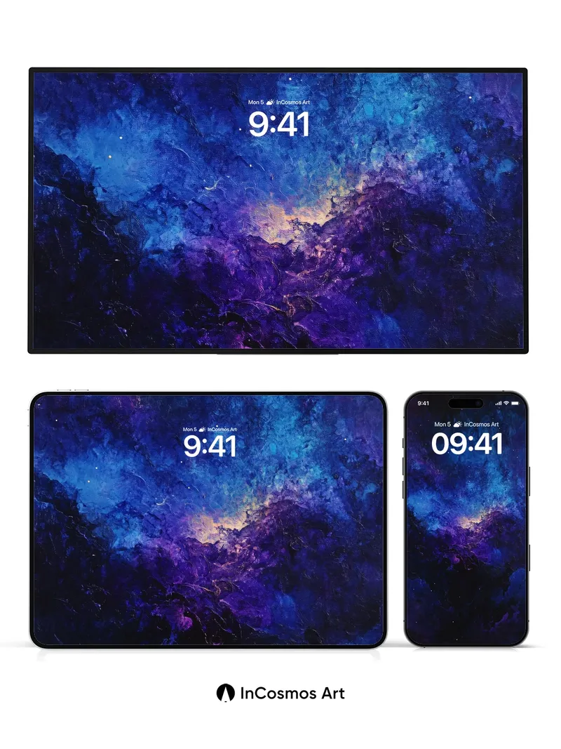 Cosmic Veil Wallpaper with Nebula Breath