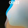 Serene Gradient Wallpaper with Floating Light Veils wallpaper for iPhone, iPad & Mac