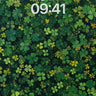 Whispering Clover Wallpaper with Golden Flecks wallpaper for iPhone, iPad & Mac