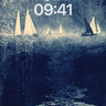 Nocturnal Sail Wallpaper with Moonlit Reflections wallpaper for iPhone, iPad & Mac