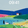 Dreamy Rolling Hills Wallpaper - Abstract Landscape Background wallpaper for iPhone, iPad & Mac