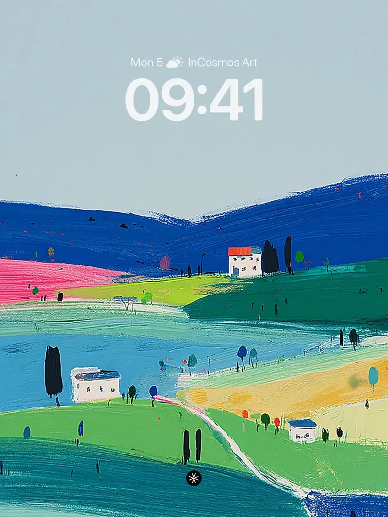 Dreamy Rolling Hills Wallpaper - Abstract Landscape Background wallpaper for iPhone, iPad & Mac