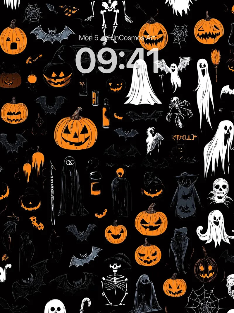 Spooky Reverie Wallpaper with Haunted Patterns