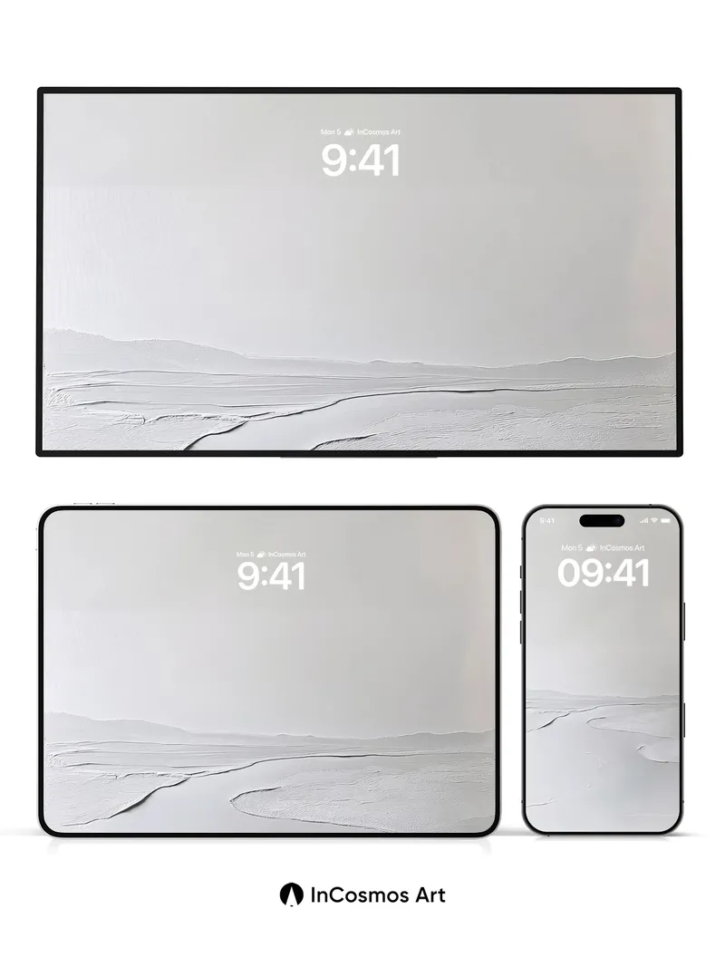 Silent Dune Wallpaper with Frozen Light