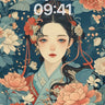 Serene Bloom Wallpaper with Floral Embrace wallpaper for iPhone, iPad & Mac