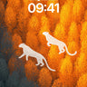Autumn Mirage Wallpaper with Ghost Leopards wallpaper for iPhone, iPad & Mac