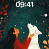 Stellar Whisper Wallpaper with Lunar Hound wallpaper for iPhone, iPad & Mac