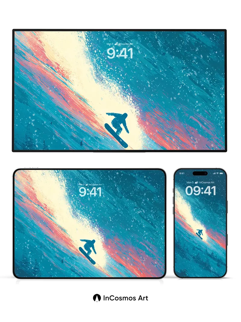 Crimson Trail Wallpaper with Snowstorm Pulse