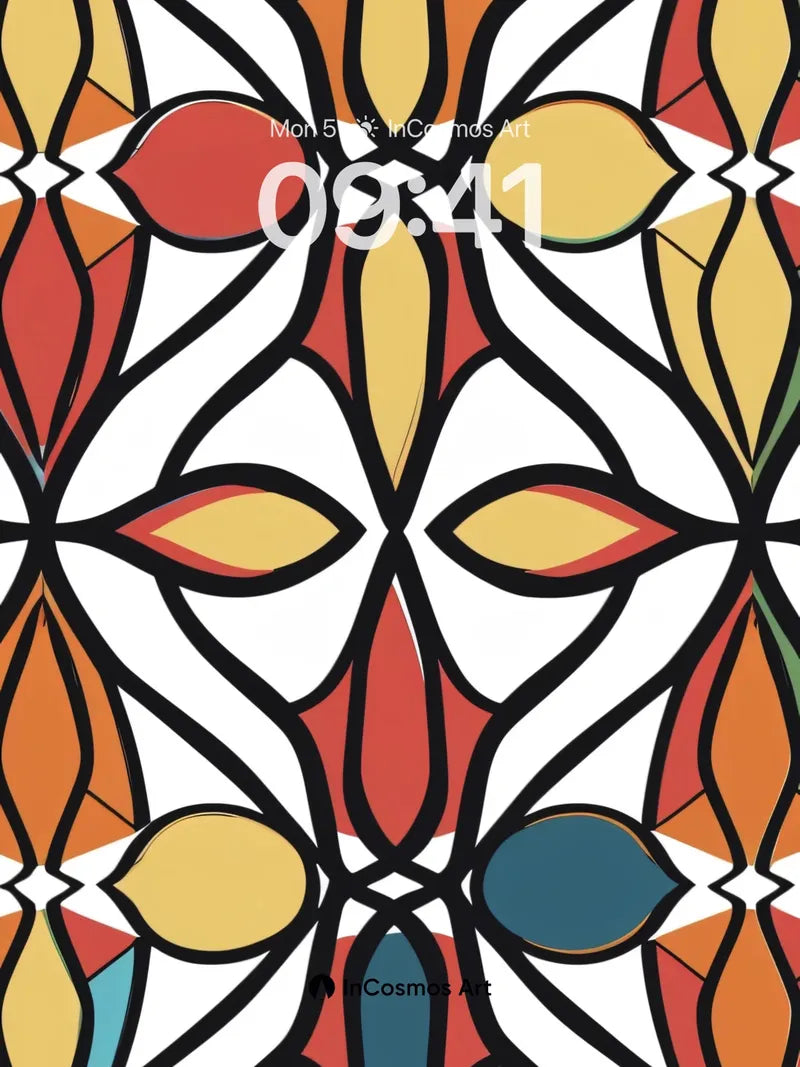 Geometric Reverie Wallpaper with Art Deco Echoes wallpaper for iPhone, iPad & Mac