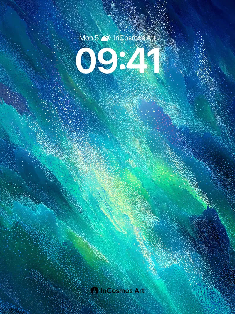 Cosmic Drift Wallpaper with Starlit Veils