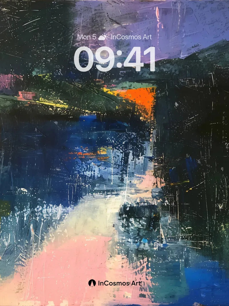 Nocturnal Pulse Wallpaper with Electric Veins