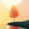 Serenity Tree Wallpaper with Mirror Lake wallpaper for iPhone, iPad & Mac