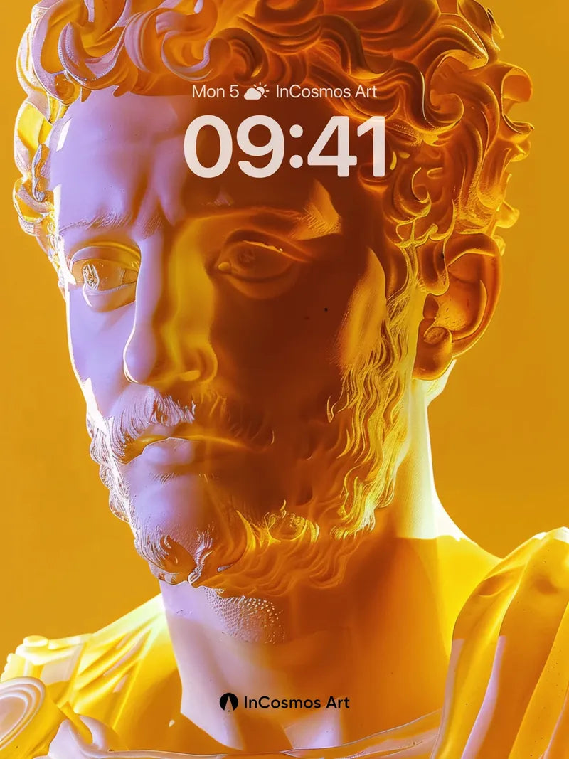 Golden Reverie Wallpaper with Marble Soul wallpaper for iPhone, iPad & Mac