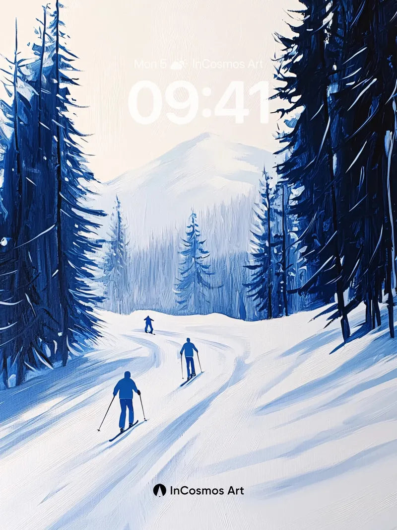 Serenity Trail Wallpaper with Whispering Pines