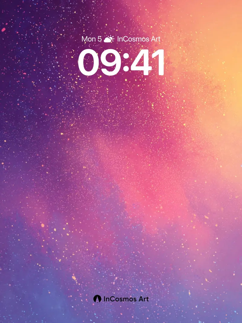 Cosmic Hush Wallpaper with Starlight Veil