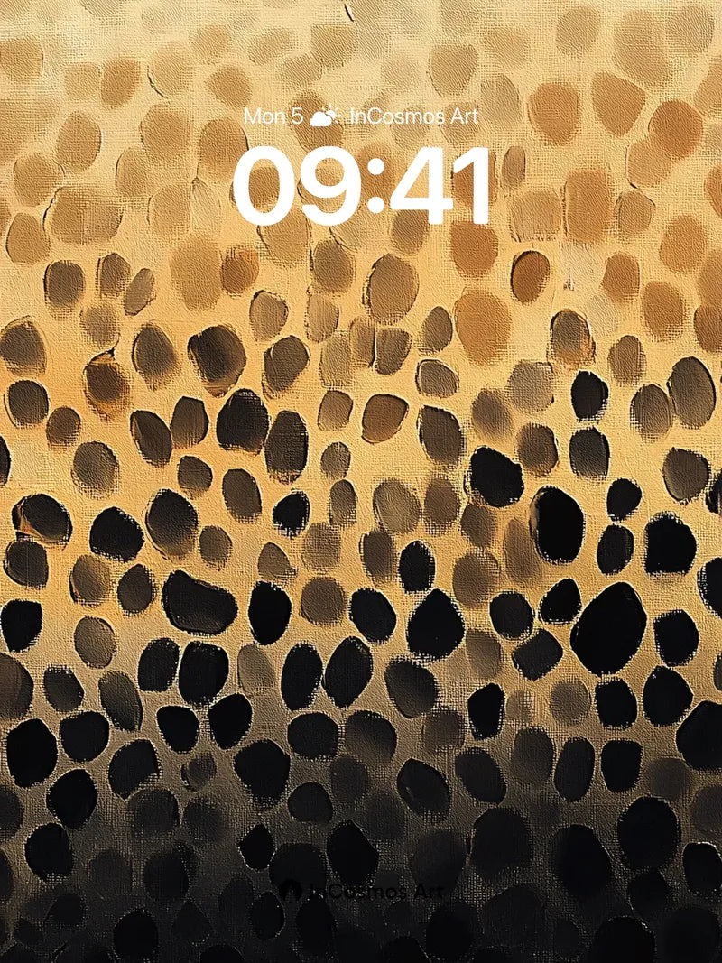 Golden Fade Wallpaper with Leopard Spots