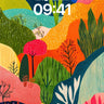 Vibrant Tapestry Wallpaper with Polka-Dot Peaks wallpaper for iPhone, iPad & Mac