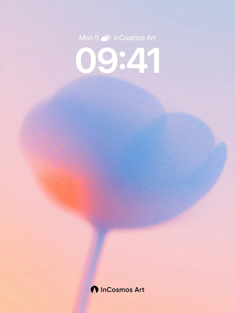 Ethereal Bloom Wallpaper with Soft Gradient Hues