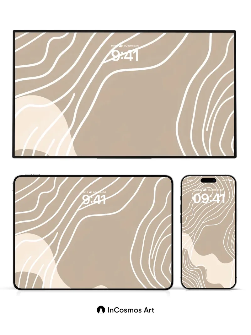 Serenity Contour Wallpaper with Whispering Lines