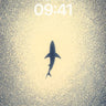 Spiral Abyss Wallpaper with Solitary Shark wallpaper for iPhone, iPad & Mac