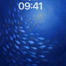Deep Ocean Fish School Wallpaper wallpaper for iPhone, iPad & Mac