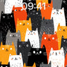 Playful Feline Pattern Wallpaper with Whimsical Charm wallpaper for iPhone, iPad & Mac