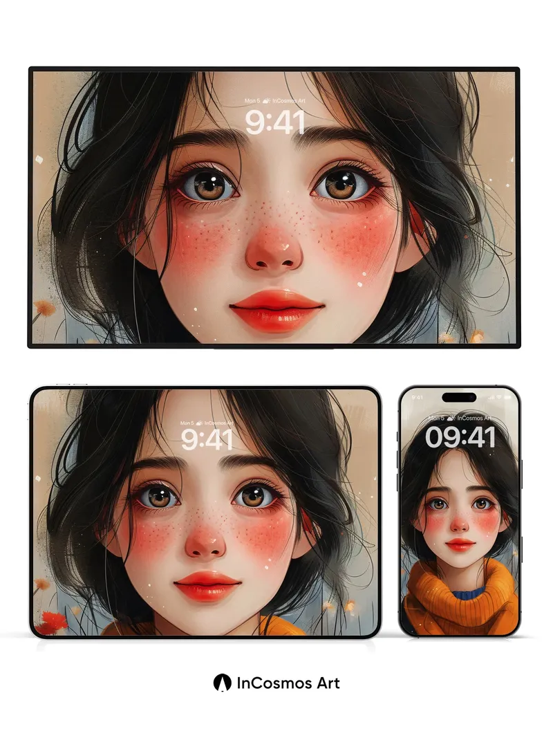 Blushing Dawn Wallpaper with Fleeting Petals