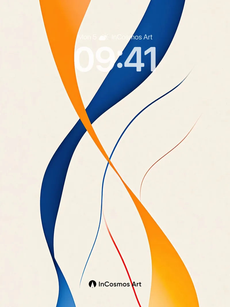 Serpentine Flow Wallpaper with Living Color