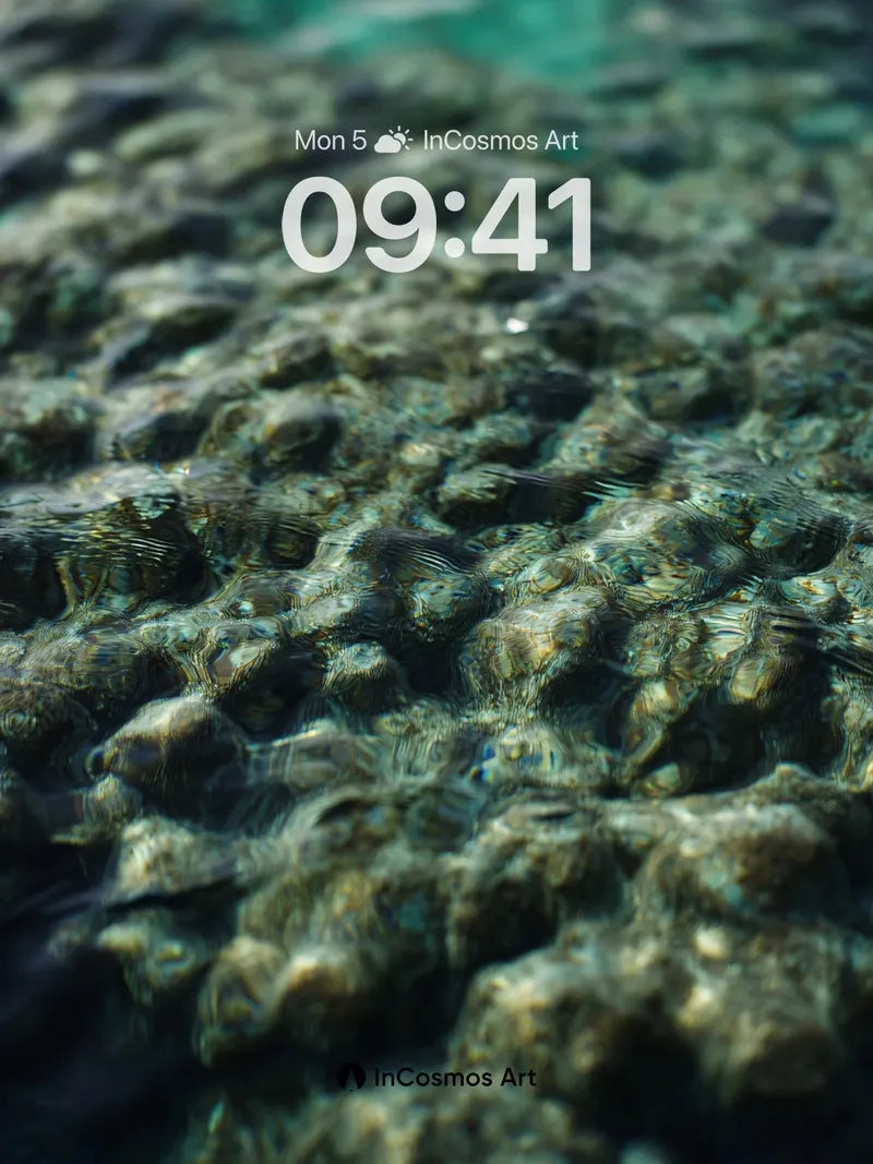 Serenity Stone Wallpaper with Liquid Light