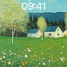 Luminous Meadow Wallpaper with Moonlit Whispers wallpaper for iPhone, iPad & Mac