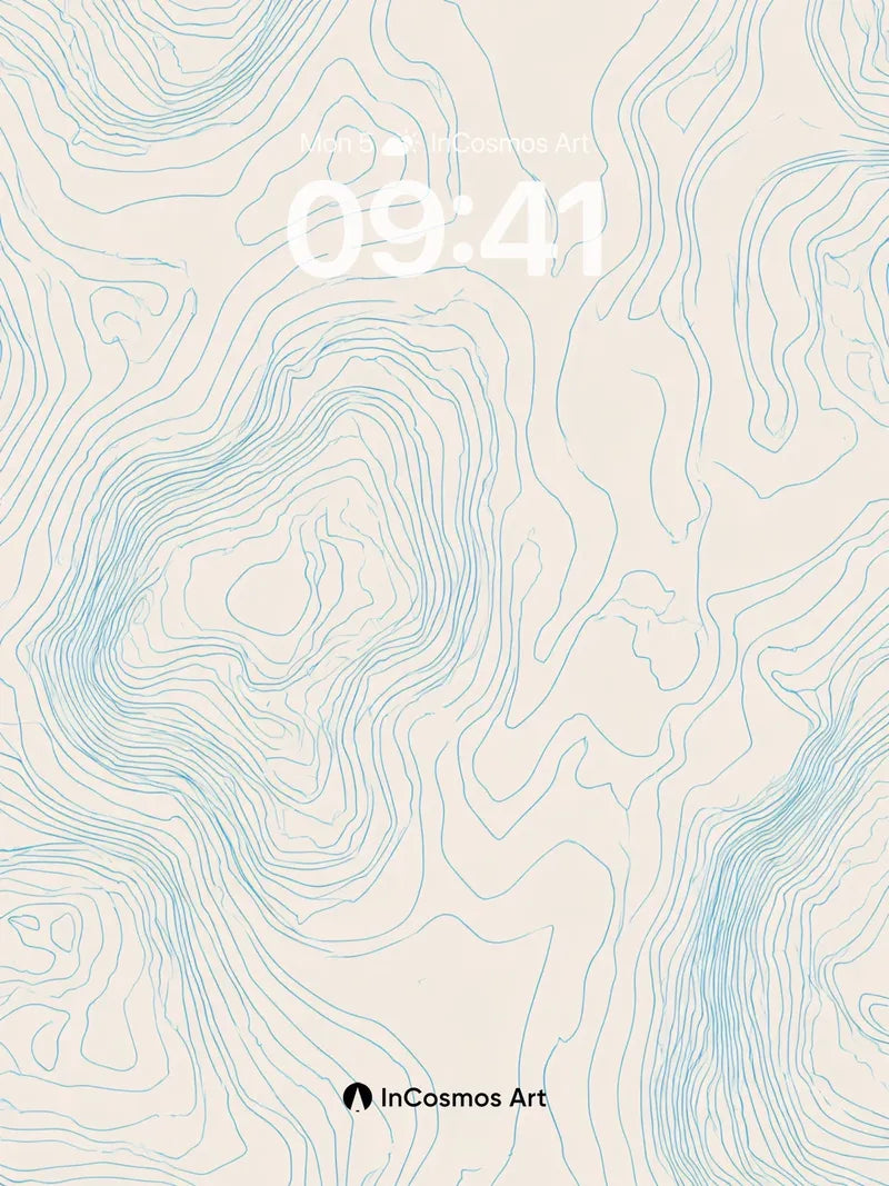 Serenity Contour Wallpaper with Whispering Lines