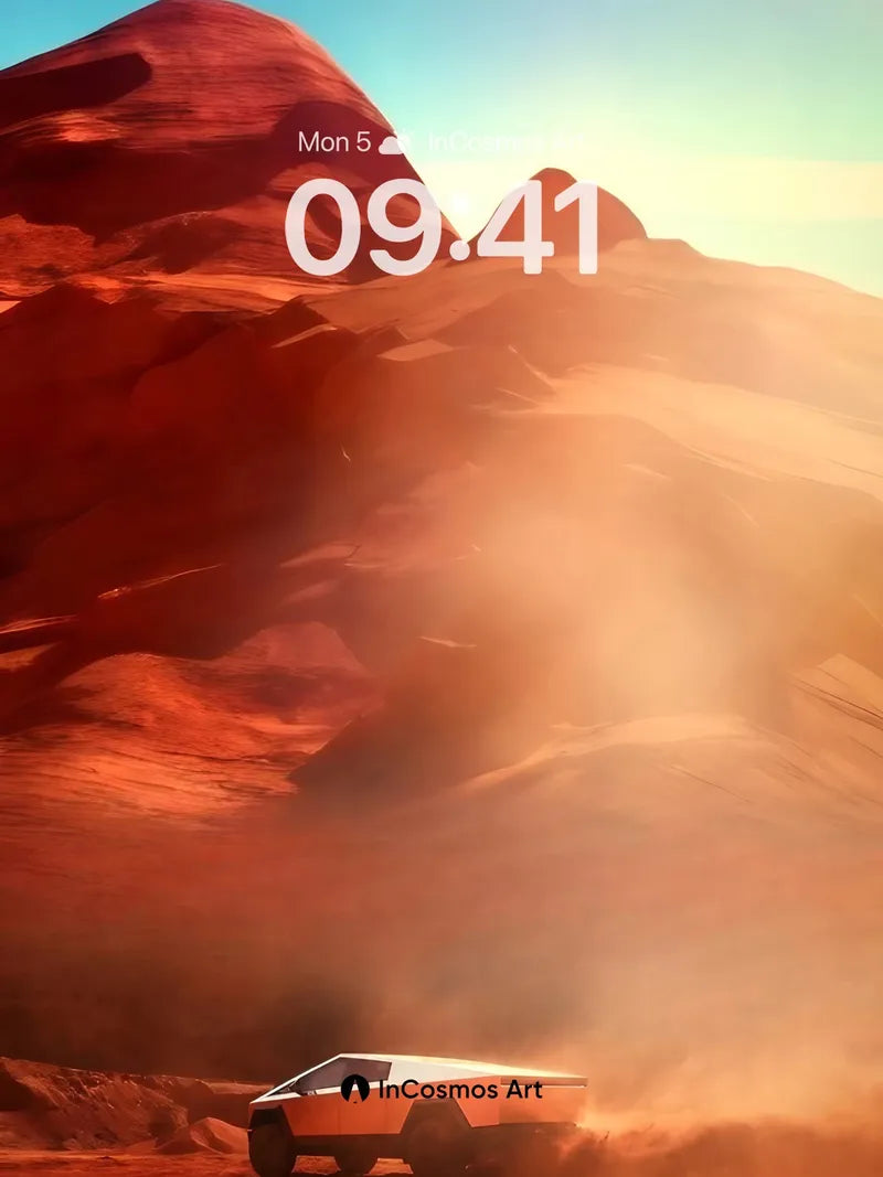 Desert Pulse Wallpaper with Electric Dust