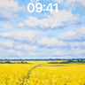 Golden Breath Wallpaper with Cloud-Brushed Sky wallpaper for iPhone, iPad & Mac