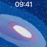 Starry Nebula Wallpaper with Soft Gradient wallpaper for iPhone, iPad & Mac