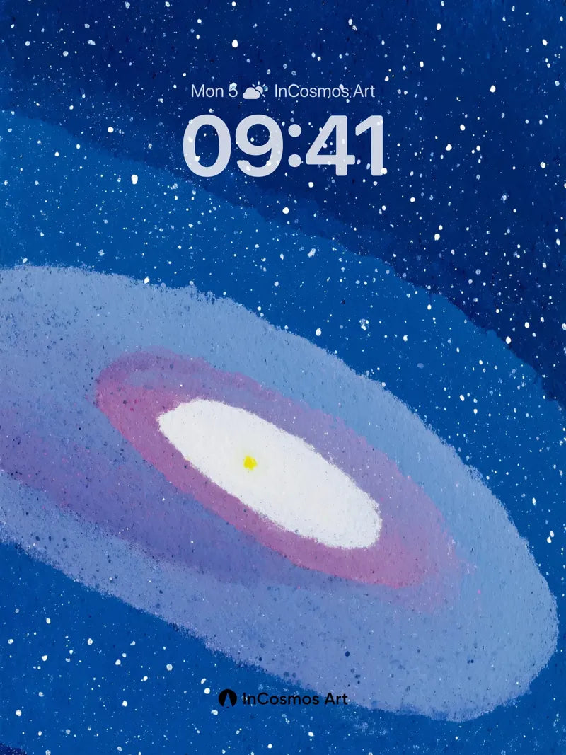 Starry Nebula Wallpaper with Soft Gradient