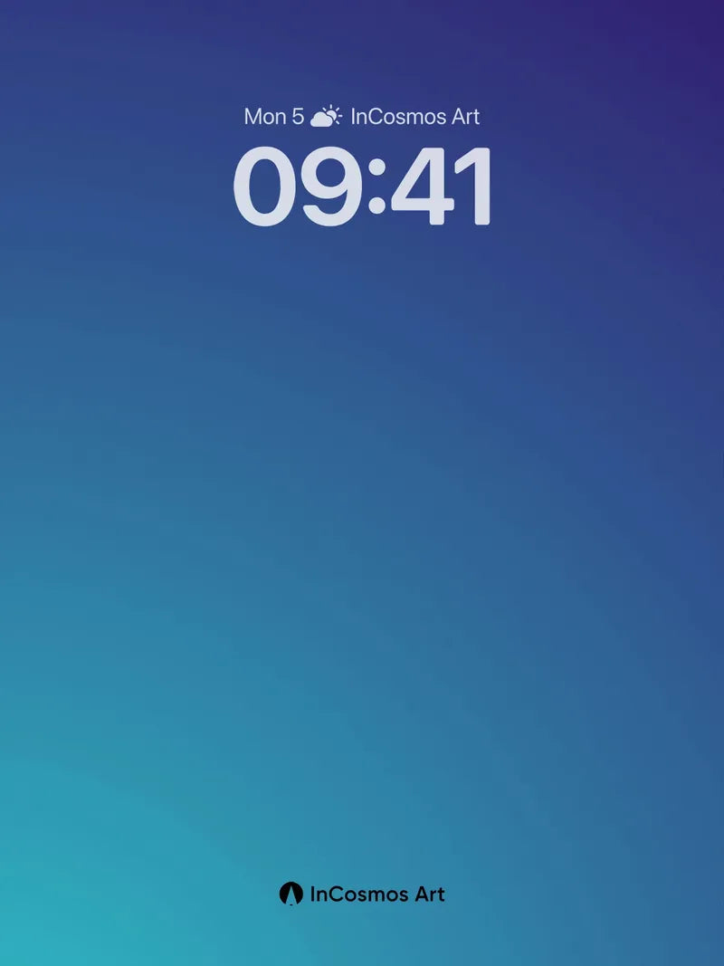 Serene Gradient Wallpaper with Deep Ocean Hues