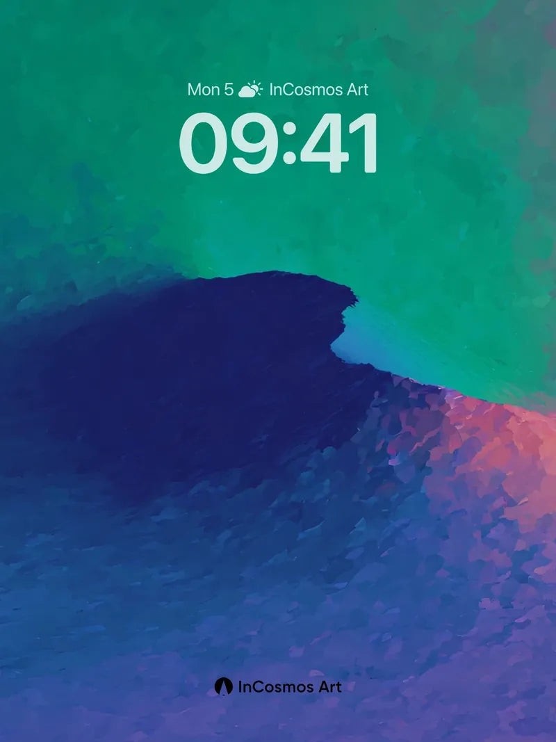 Surreal Nebula Wallpaper with Cosmic Shadow