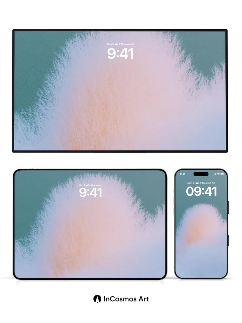 Serene Fluff Wallpaper with Soft Light Haze