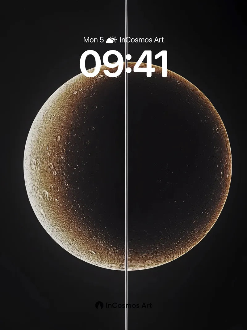 Silent Divide Wallpaper with Celestial Line