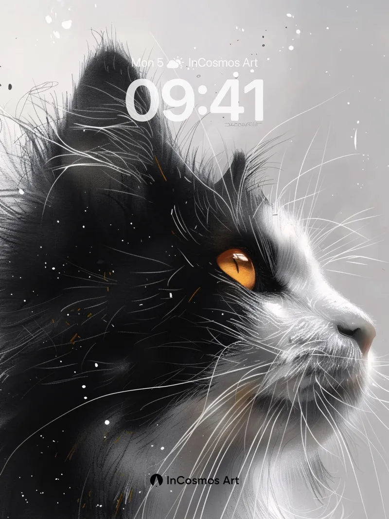 Stellar Gaze Wallpaper with Cosmic Fur wallpaper for iPhone, iPad & Mac