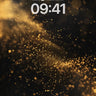 Golden Dust Wallpaper with Celestial Drift wallpaper for iPhone, iPad & Mac