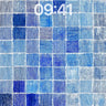 Serene Blue Mosaic Wallpaper with Textured Depth wallpaper for iPhone, iPad & Mac