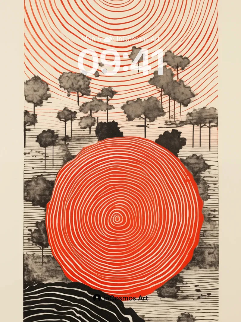 Spiral Sunlight Wallpaper with Forest Echoes