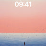 Serenity Horizon Wallpaper with Flock of Birds wallpaper for iPhone, iPad & Mac