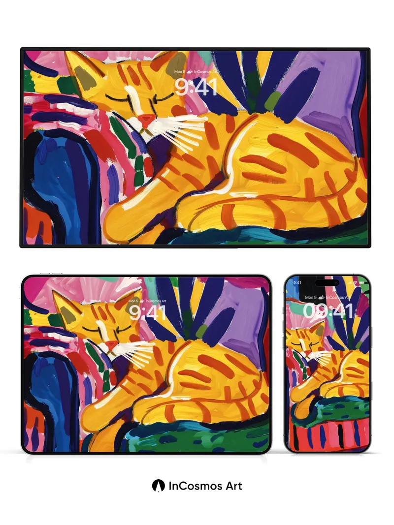 Sunlit Slumber Wallpaper with Matisse Vibrancy