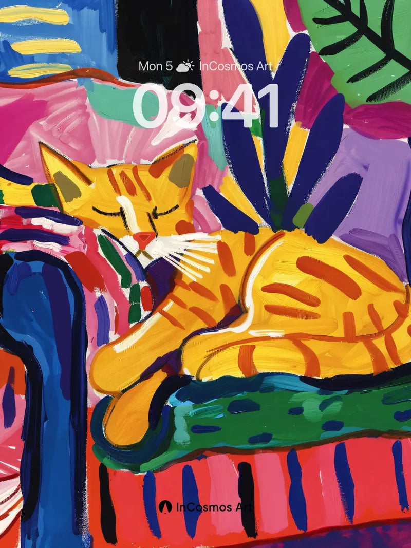 Sunlit Slumber Wallpaper with Matisse Vibrancy