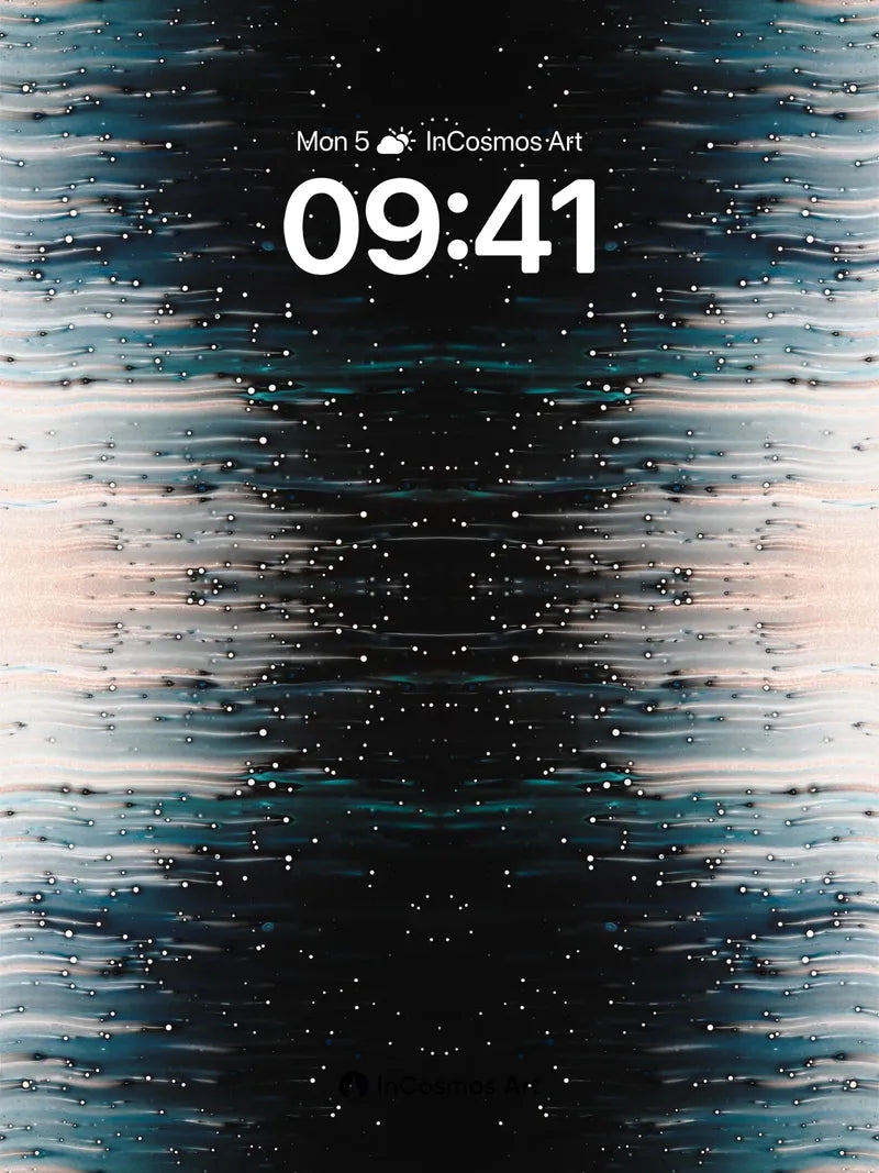 Midnight Ripple Wallpaper with Starlight Echoes