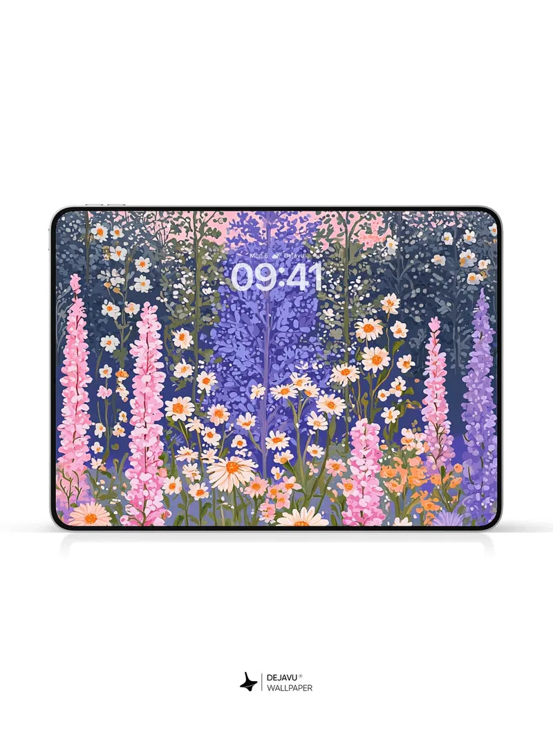8K Minimal Aesthetic Abstract Floral Wallpaper